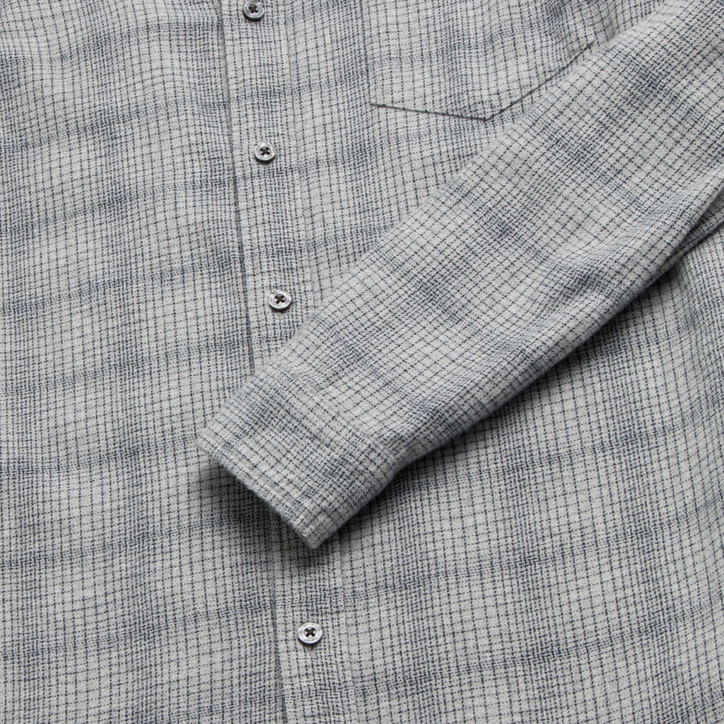 Brian Brushed Plaid Shirt - Heather Grey
