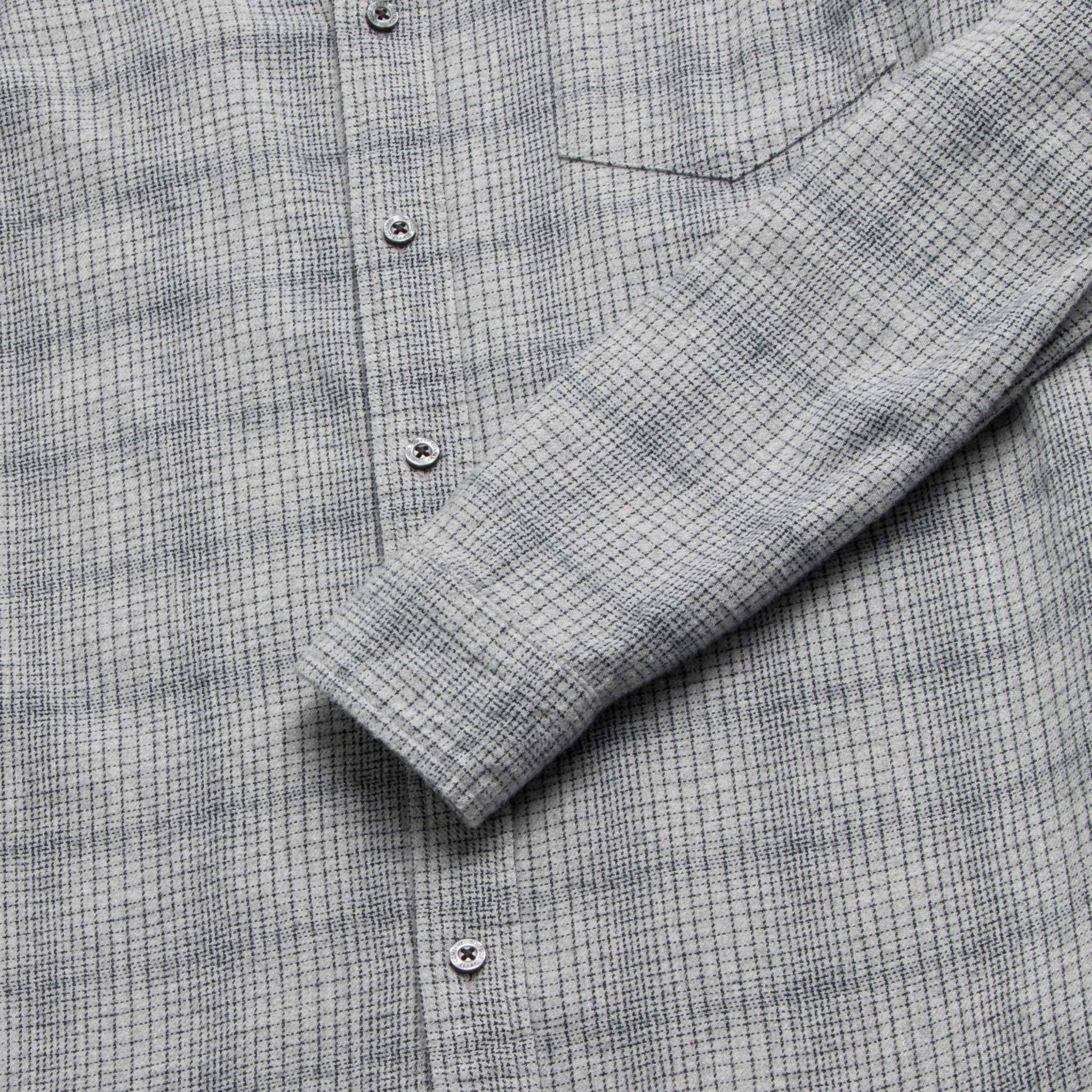 Brian Brushed Plaid Shirt - Heather Grey
