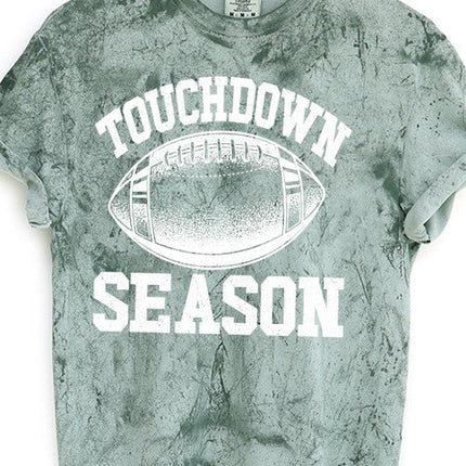 Game Day Touchdown Leopard Block Graphic Tee