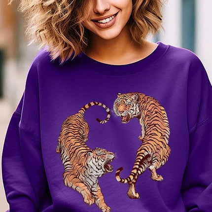 Tigers Graphic Fleece Sweatshirts