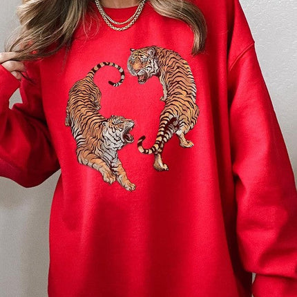 Tigers Graphic Fleece Sweatshirts
