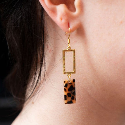 Raya Earrings - Cheetah