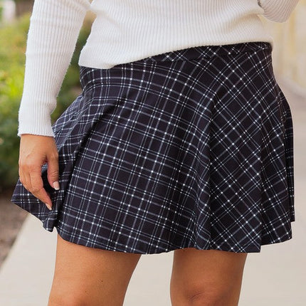 The Brenna Plaid Skort