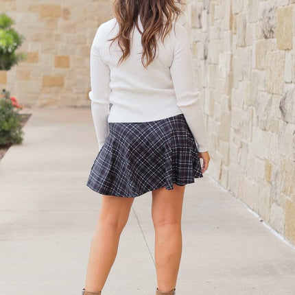 The Brenna Plaid Skort