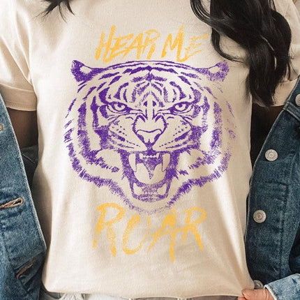 Hear Me Roar Tiger Graphic Tee