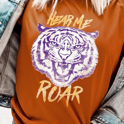 Hear Me Roar Tiger Graphic Tee