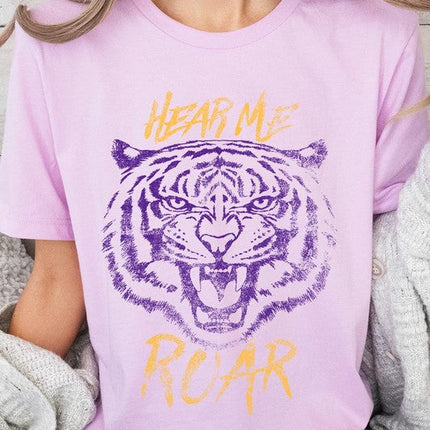 Hear Me Roar Tiger Graphic Tee