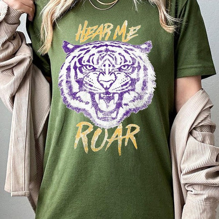 Hear Me Roar Tiger Graphic Tee