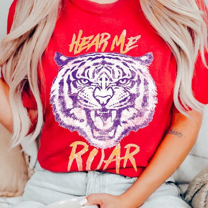Hear Me Roar Tiger Graphic Tee