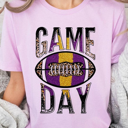 Game Day with Football Graphic Tee