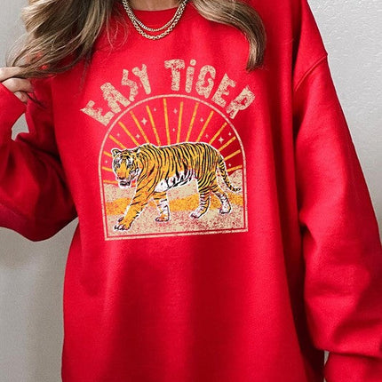 Easy Tiger Graphic Fleece Sweatshirts