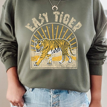 Easy Tiger Graphic Fleece Sweatshirts