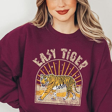 Easy Tiger Graphic Fleece Sweatshirts
