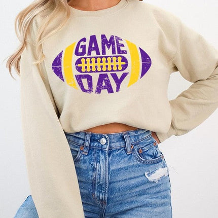 Game Day Football Graphic Fleece Sweatshirts