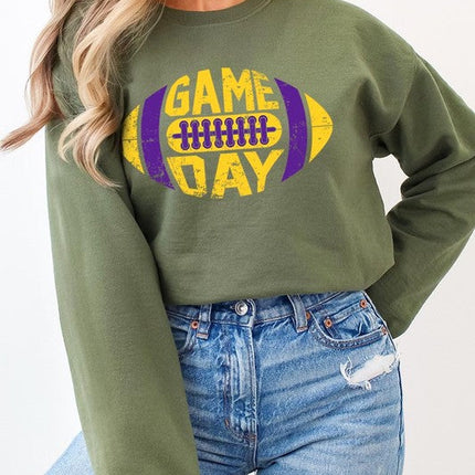 Game Day Football Graphic Fleece Sweatshirts