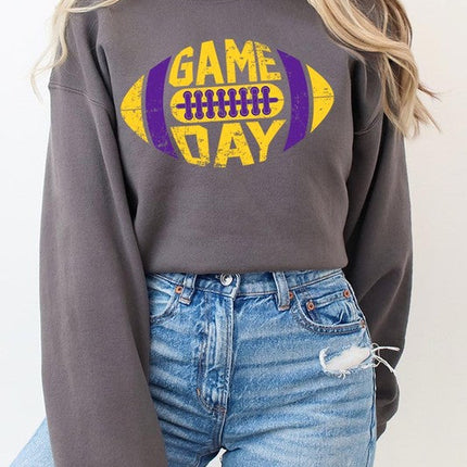 Game Day Football Graphic Fleece Sweatshirts