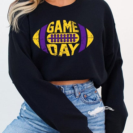 Game Day Football Graphic Fleece Sweatshirts