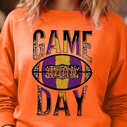 Game Day with Football Graphic Fleece Sweatshirts