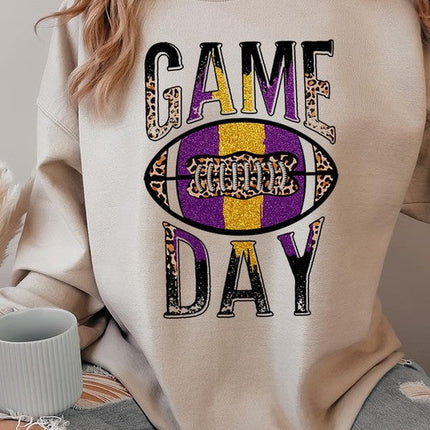 Game Day with Football Graphic Fleece Sweatshirts