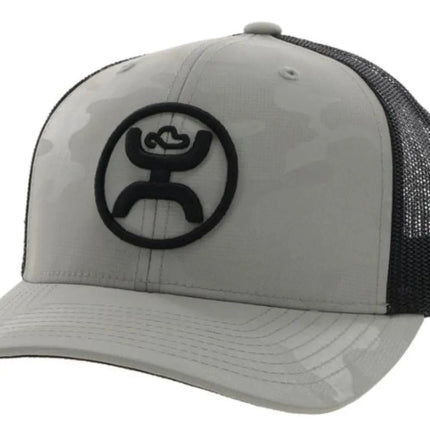 HOOey "O Classic" Camo (Grey/Black) - Trucker Cap