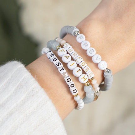 Purpose Letter Bracelet