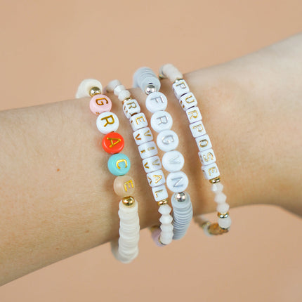 Purpose Letter Bracelet