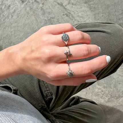 Silver Sunset Ring