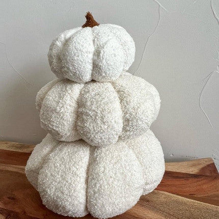 Pumpkin Fall boucle pillows, full pillow