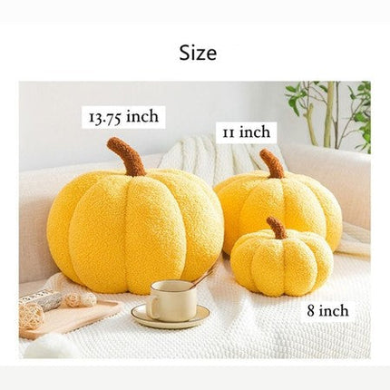 Pumpkin Fall boucle pillows, full pillow