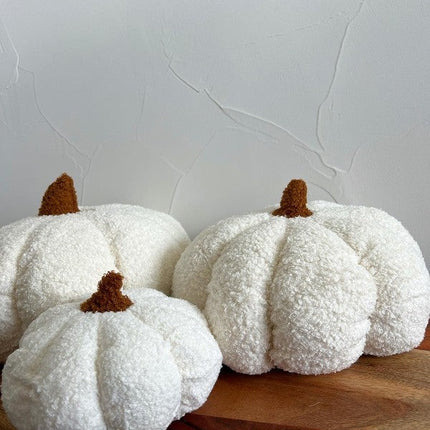 Pumpkin Fall boucle pillows, full pillow