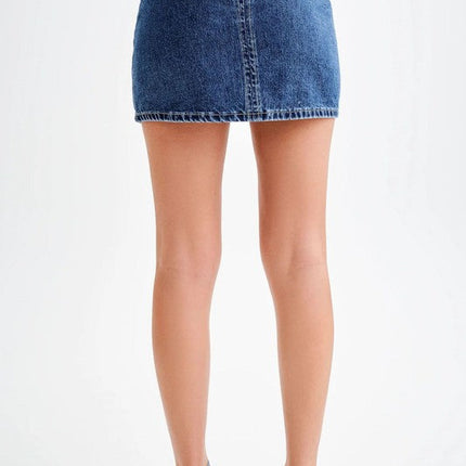 WOMEN FASHION DENIM TWO PIECE SHORT SET