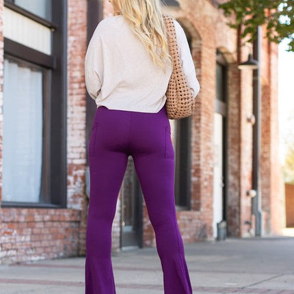 The Reese  Purple Flare Leggings