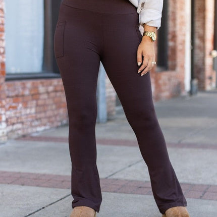 The Brandy Brown Flare with Pockets