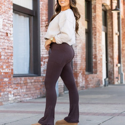The Brandy Brown Flare with Pockets