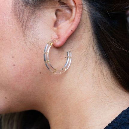 Camy Hoops - Gold Foil