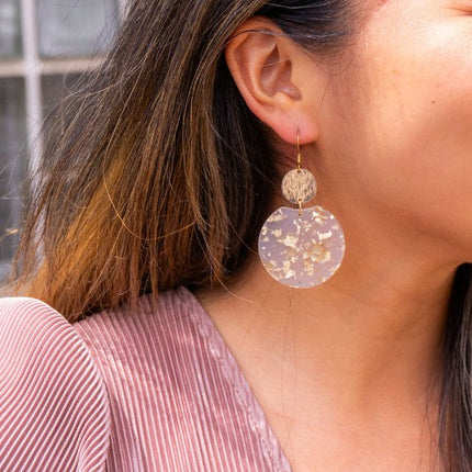 Zoey Earrings - Gold Flake