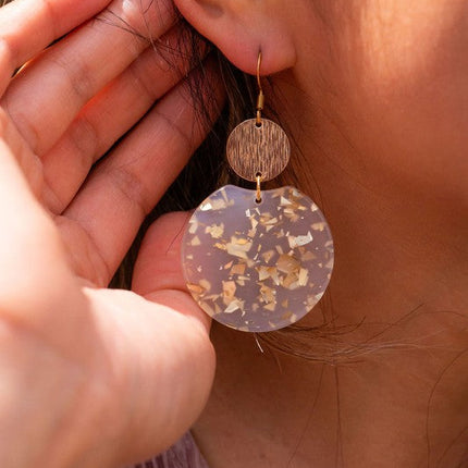 Zoey Earrings - Gold Flake
