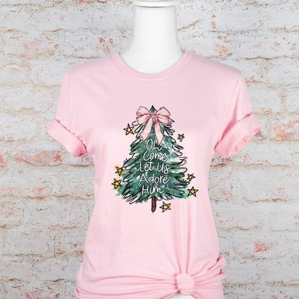 Oh Come Let Us Adore Him Graphic Tee