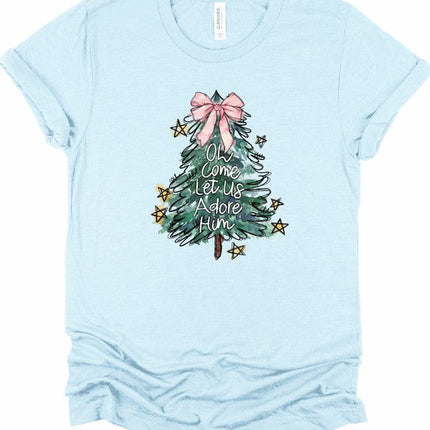 Oh Come Let Us Adore Him Graphic Tee