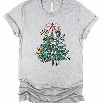 Oh Come Let Us Adore Him Graphic Tee