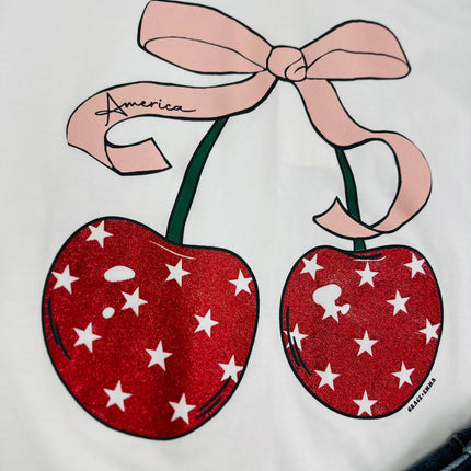 America Cherry Sequin Sleeve