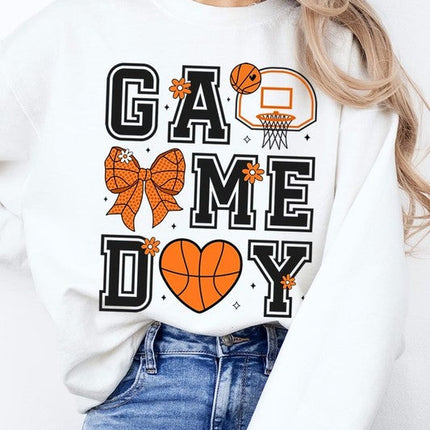 Basketball Game Day Graphic Fleece Sweatshirt