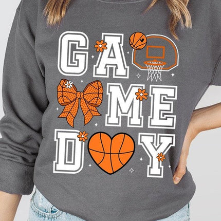 Basketball Game Day Graphic Fleece Sweatshirt