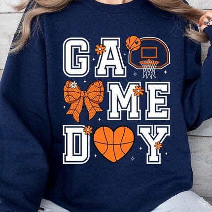 Basketball Game Day Graphic Fleece Sweatshirt