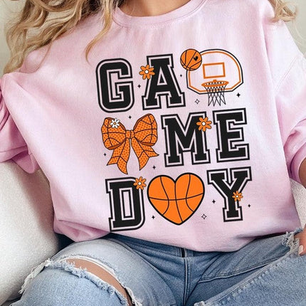 Basketball Game Day Graphic Fleece Sweatshirt