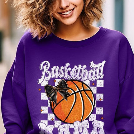 Basketball Mama Graphic Fleece Sweatshirt