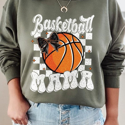 Basketball Mama Graphic Fleece Sweatshirt