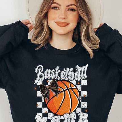 Basketball Mama Graphic Fleece Sweatshirt