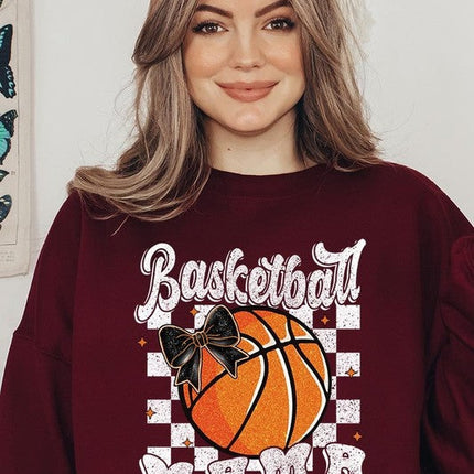 Basketball Mama Graphic Fleece Sweatshirt