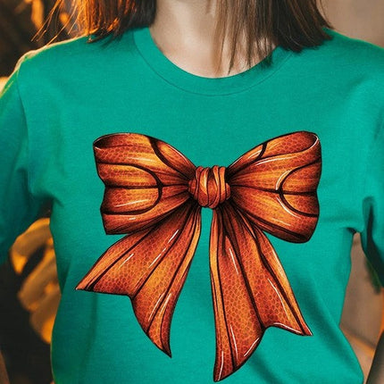 Coquette Basketball Bow Graphic Tee
